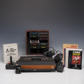 17pc Atari CX2600A Video Computer System Game Console + Accessories