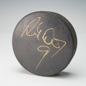 Hockey Puck Autographed by Radek Dvorak