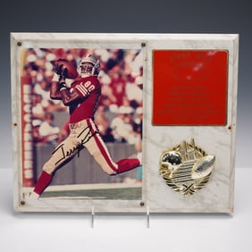 Jerry Rice Signed 49ers Plaque Display, Limited Edition