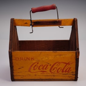 Coca Cola Six Pack Wood Carrier