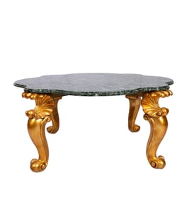 French Baroque Style Marble Coffee Table