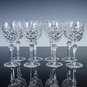 8pc Waterford Crystal Wine Glasses Powerscourt