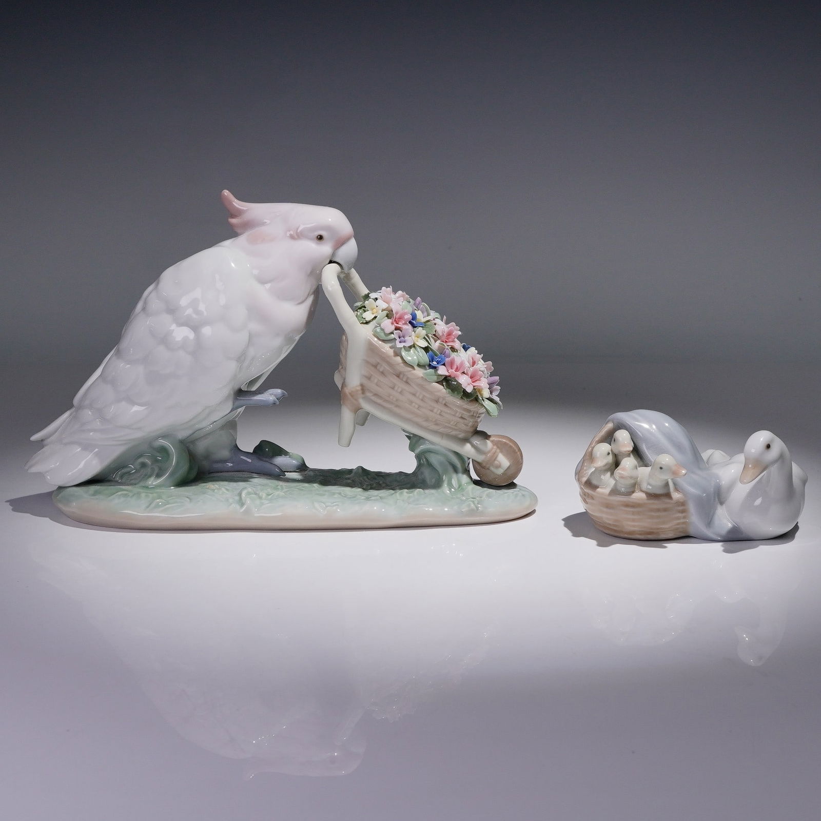 2pc Lladro Porcelain Figurines, Ducks 1004895 & How Skillful 1006517 (1 of 6)