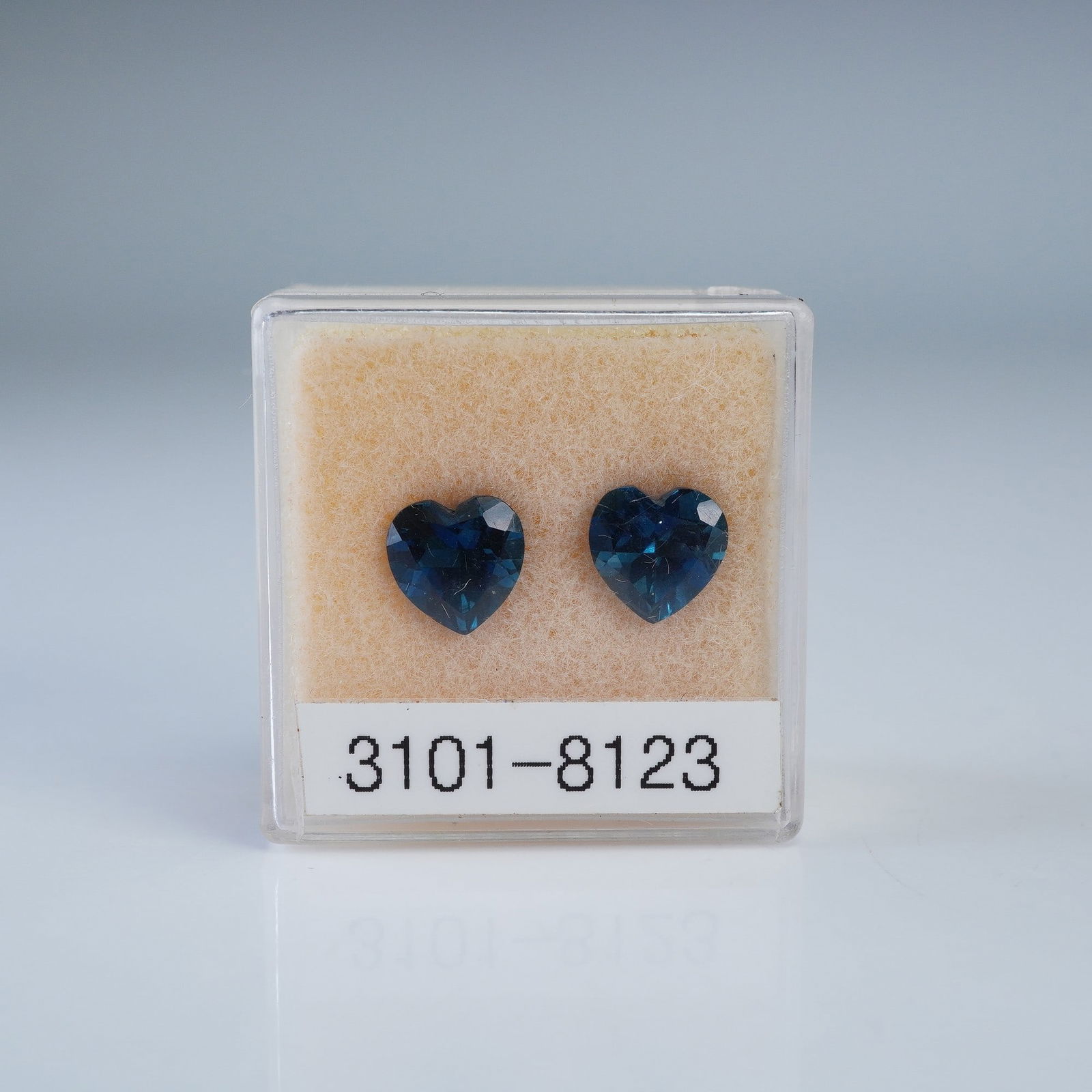 2pc Heart Cut London Blue Topaz Gemstones (1 of 2)