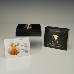 2021-W $5 American Gold Eagle 1/10 oz. Proof Coin