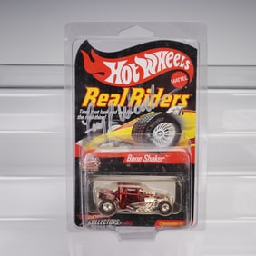 Autographed Larry Wood Mattel Hot Wheels, Bone Shaker