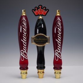 3pc Budweiser & Budweiser Select Beer Tap Handles