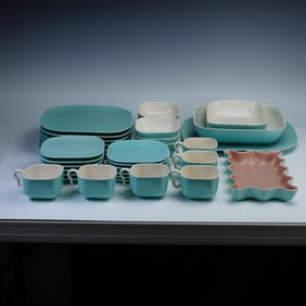 34pc Franciscan and Catalina Midcentury Dinnerware