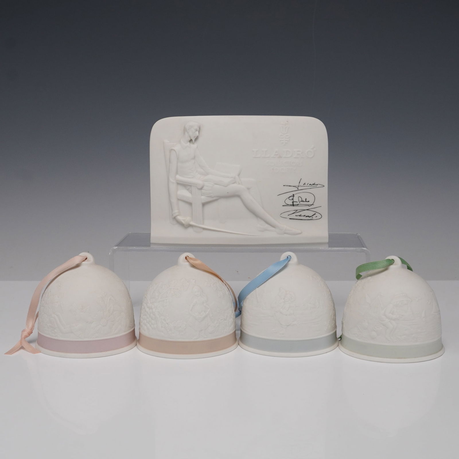 5pc Lladro Porcelain Plaque & Nativity Bells, 1991"1994 (1 of 8)
