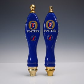 2pc Foster's Beer Tap Handles