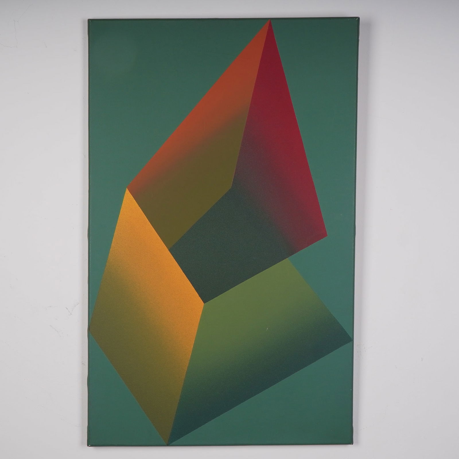 Graciela Nogales Original Acrylic on Canvas, Geometric Abstract, Signed (1 of 5)