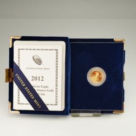 2012-W $5 American Gold Eagle 1/10 oz. Proof Coin