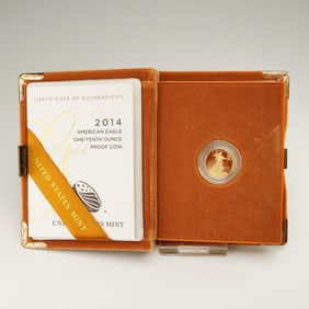 2014-W $5 American Gold Eagle 1/10 oz. Proof Coin