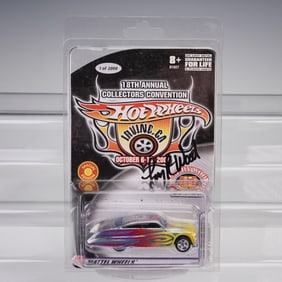 Autographed Larry Wood Mattel Hot Wheels, Purple Passion