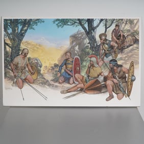 Angus McBride Original Gouache on Board, The Ambush, Signed