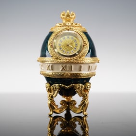 Joan Rivers Imperial Style Clock Egg with Stand
