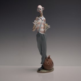 Lladro Porcelain Figurine, Clown in Love 01006997