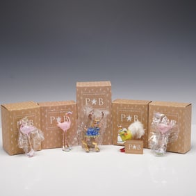 5pc Patience Brewster Tree Ornaments