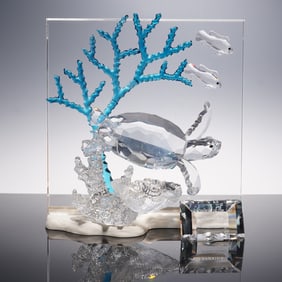 3pc Swarovski Crystal Wonders of the Sea Figurine, Eternity
