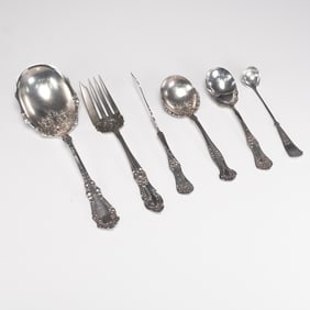 6pc Group of Rogers Silver-plate Serving Utensils