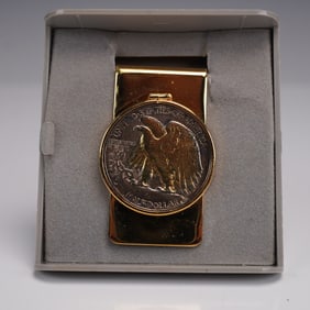 U.S. Coin Money Clip, Half Dollar Mounted