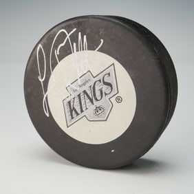 Los Angeles Kings Puck Autographed by Luc Robitaille