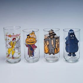 4pc McDonald's Collector Series Glasses