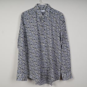 Etro Floral Stripe Button-Down Shirt