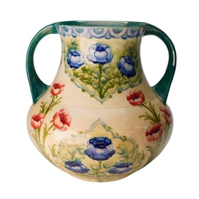 Moorcroft & Macintyre Double Handled Vase, Poppy Flower, Signed