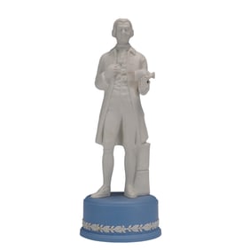 Wedgwood White Jasperware Figurine, Josiah Wedgwood