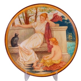 Minton Ellen Welby Faience Classical Scene Charger
