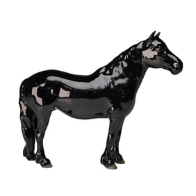 Beswick Gloss Black Fell Pony Figurine