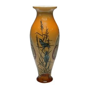 Doulton Lambeth Florence Barlow Birds Vase