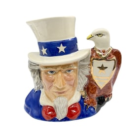Royal Doulton Prototype Large Character Jug. Uncle Sam
