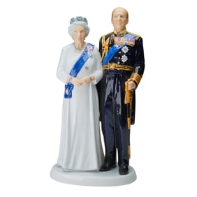Royal Doulton Prototype Figurine, Platinum Wedding Anniversary