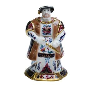 Royal Worcester Figural Candle Snuffer, King Henry VIII