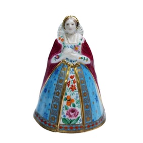Royal Worcester Figural Candle Snuffer, Anne Boleyn