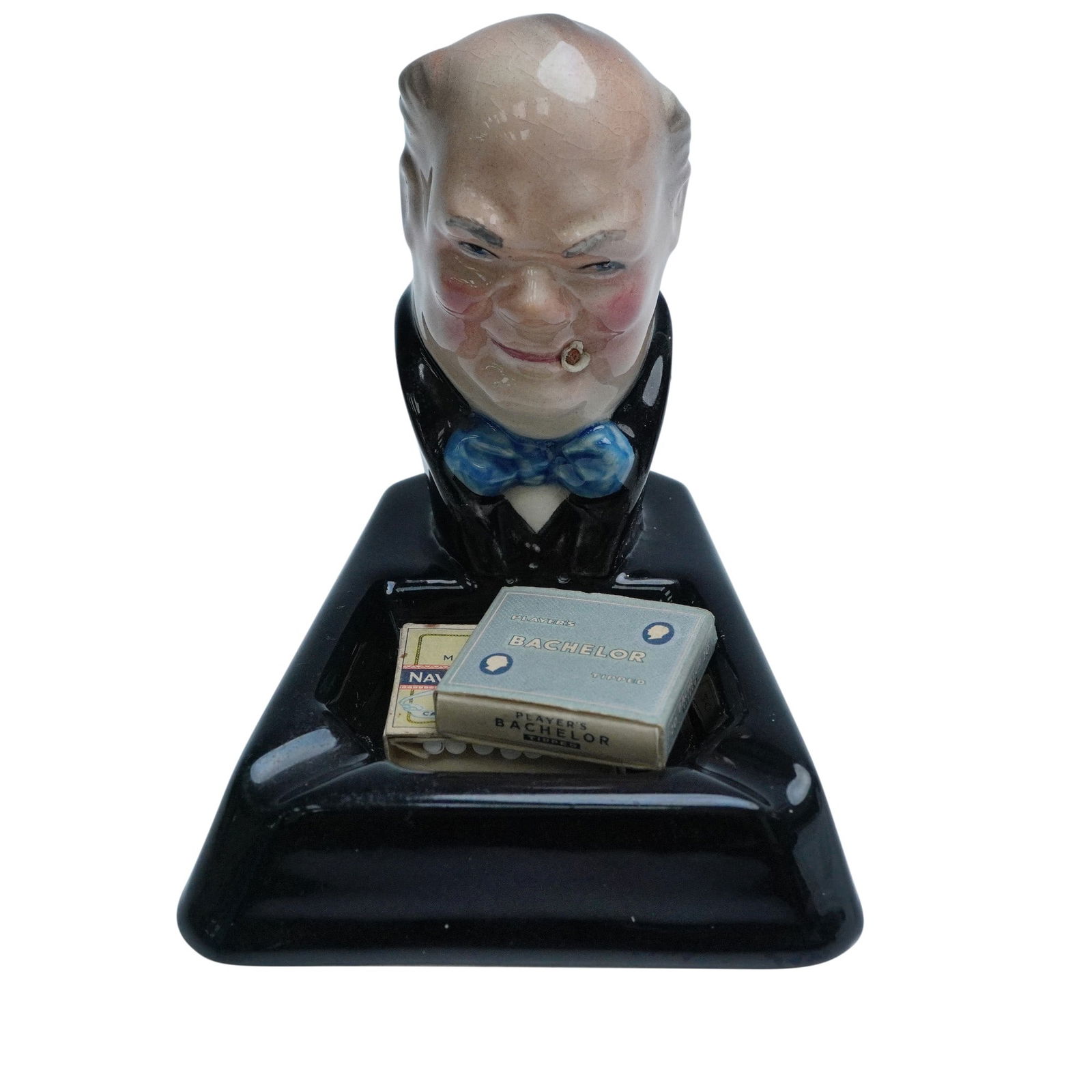 Vintage Ceramic Figural Winston Churchill Ashtray (1 of 4)