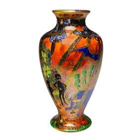 Wedgwood Fairyland Lustre Vase, Imps On A Bridge Z5481