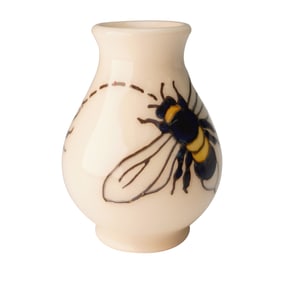 Moorcroft Miniature Pottery Vase, Bee For Tea