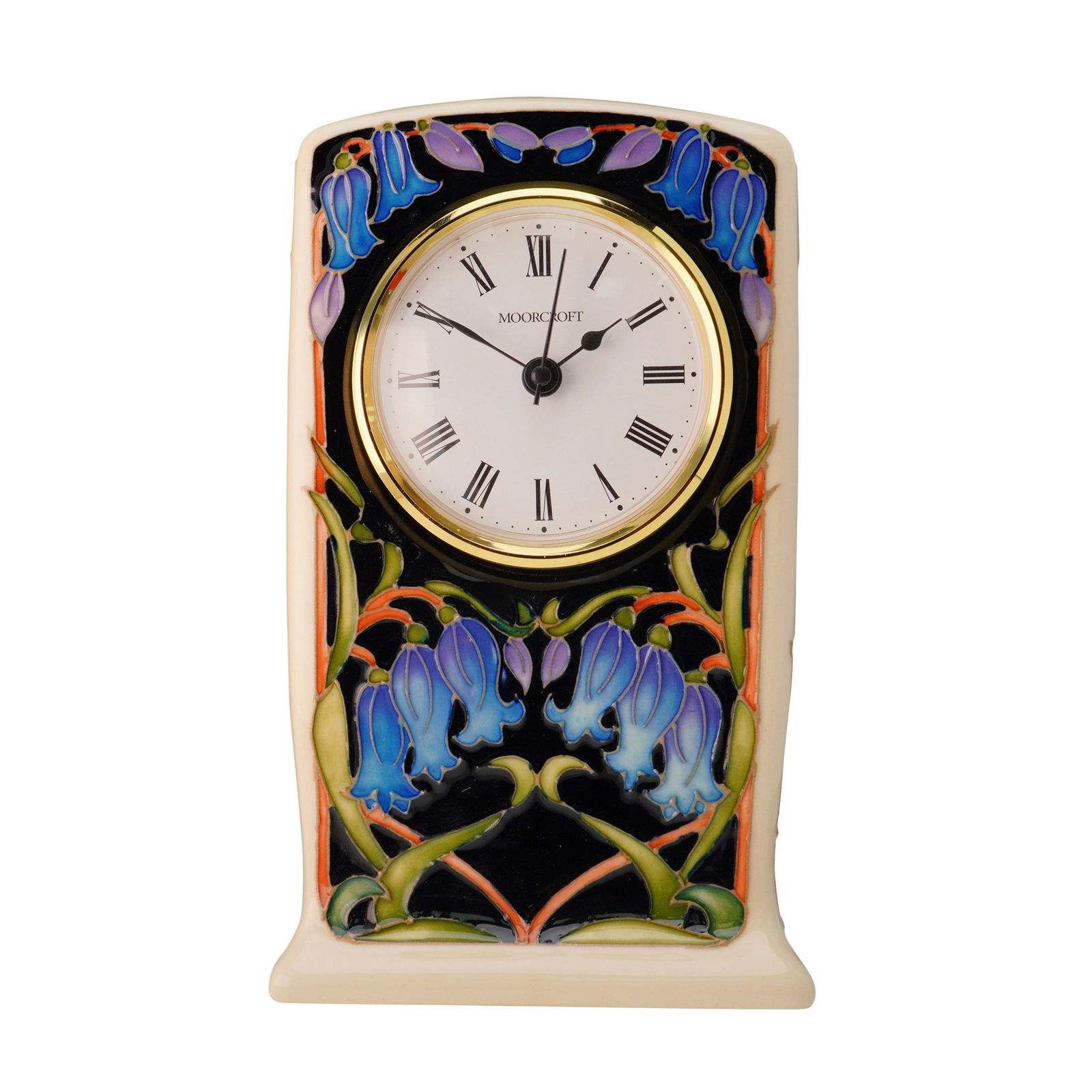 Moorcroft Bluebell Flowers Clock, Signed (1 of 6)