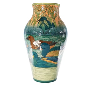 Dennis Chinaworks Pottery by Sally Tuffin Vase, Duck Pond