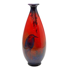 Royal Doulton Flambe Sung Bird Vase