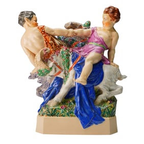 Charles Vyse Figurine, The Tug of War