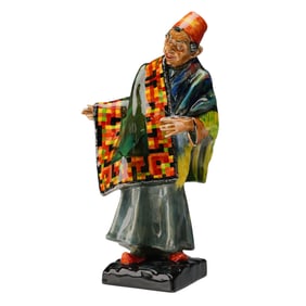 Royal Doulton Figurine, Carpet Seller HN1464, Rare Open Hand Version