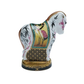 Royal Worcester Porcelain Candle Snuffer, Chinese Year of The Horse