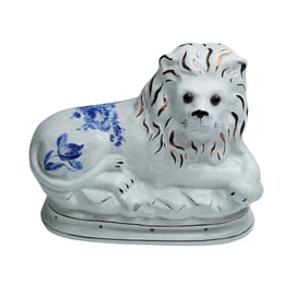 Staffordshire Lion Figurine