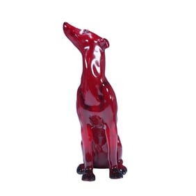 Royal Doulton Flambe Figurine, Greyhound