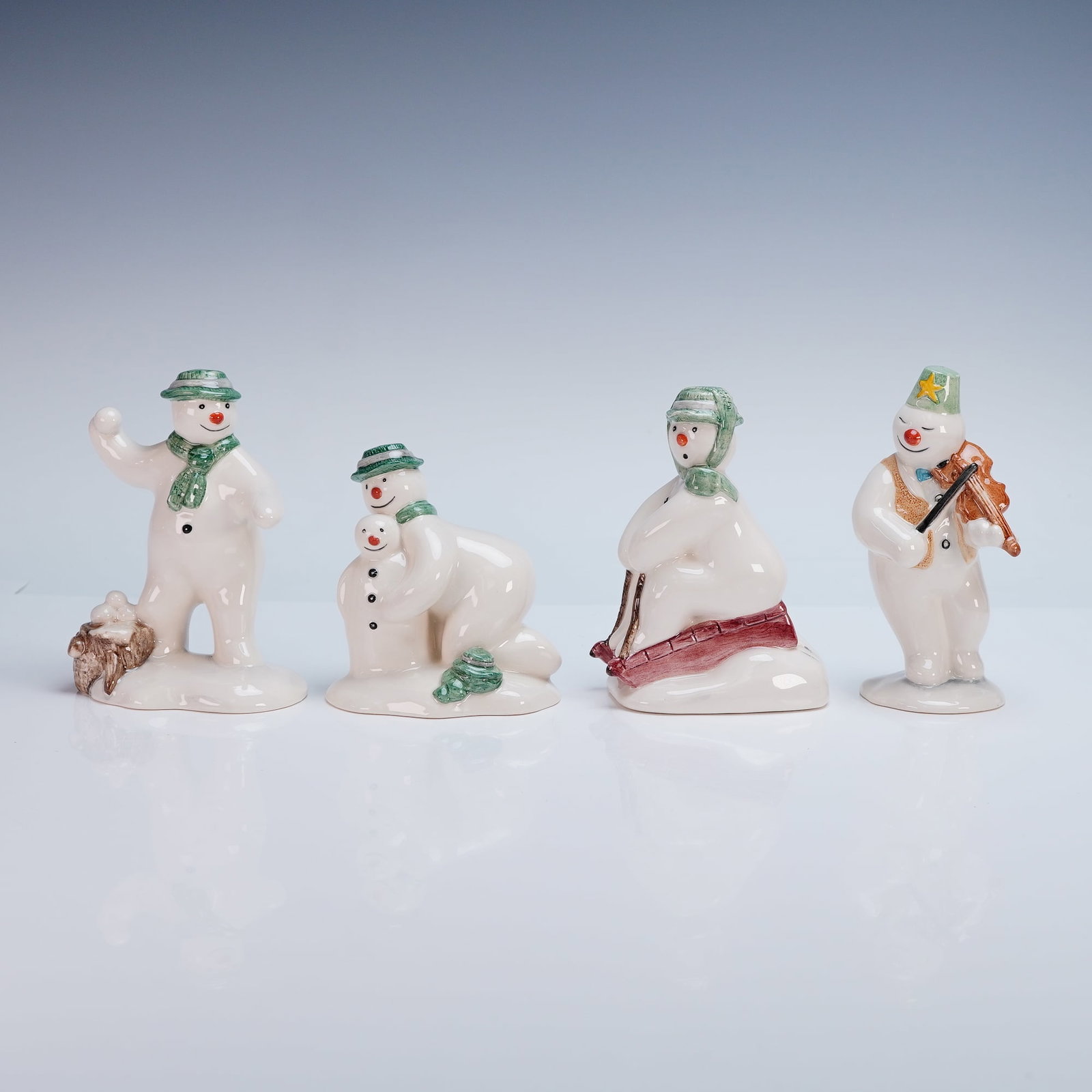 4pc Royal Doulton Figurines, Whimsical Scenes from The Snowman Series (1 of 4)
