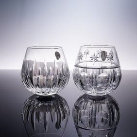 2pc Waterford Crystal Votive Candle Holders